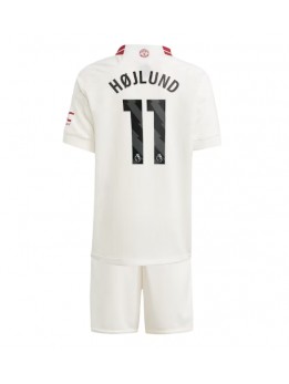 Manchester United Rasmus Hojlund #11 Dječji Rezervni Dres kompleti 2023-24 Kratak Rukavima (+ kratke hlače)